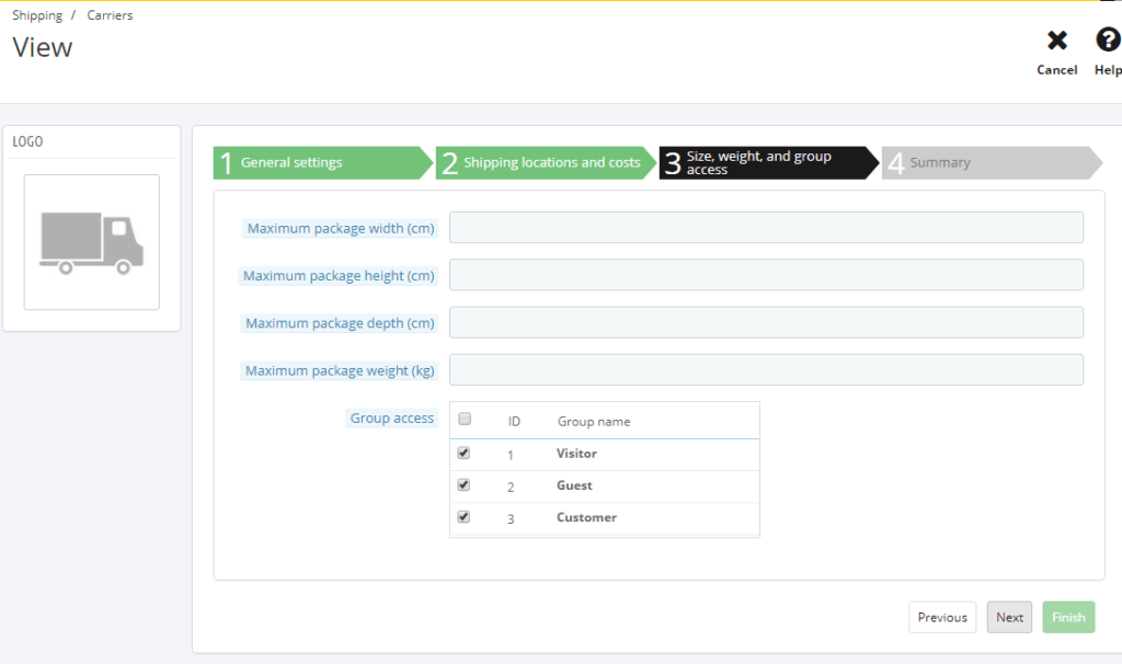 Working with Carriers