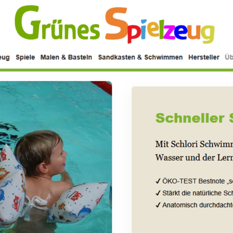 Grünes Spielzeug
